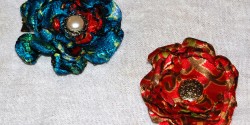 burnt silk flowers