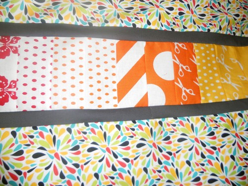 closeup of back of colorist quilt
