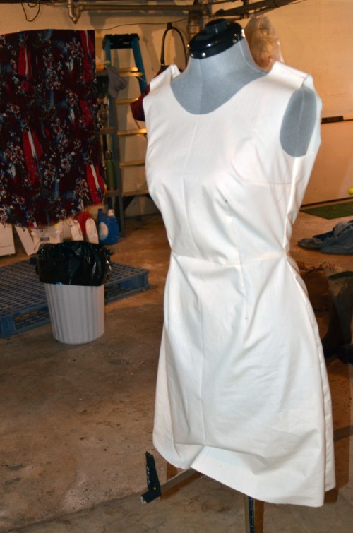 first muslin on dress form