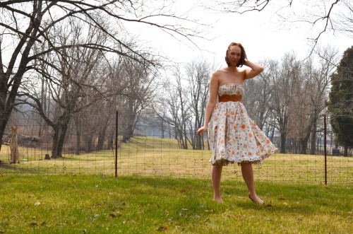 tea dress with belt