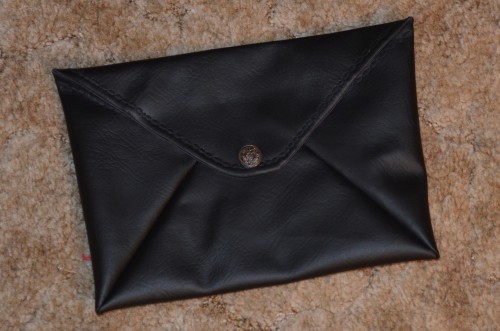 black envelope clutch