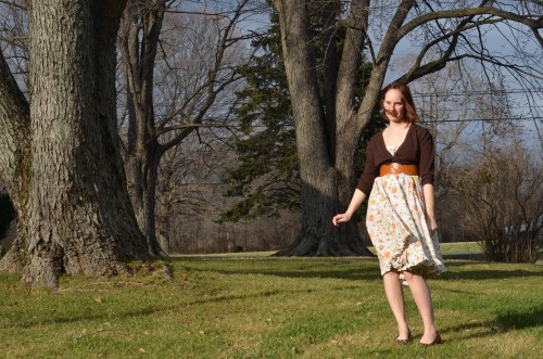 tea party dress with cardigan