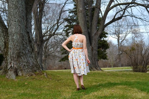 back of tea party dress