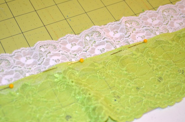 attaching lace