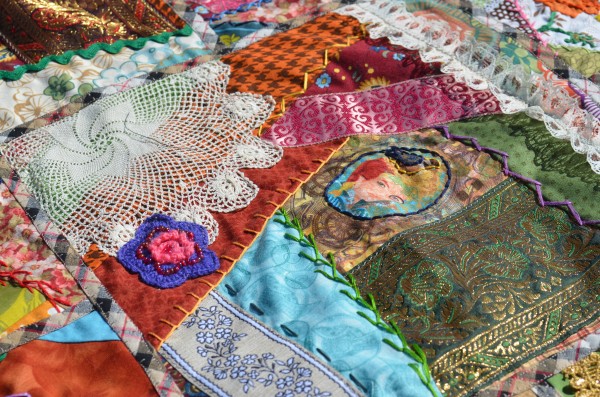 Steampunk Crazy Quilt Closeup