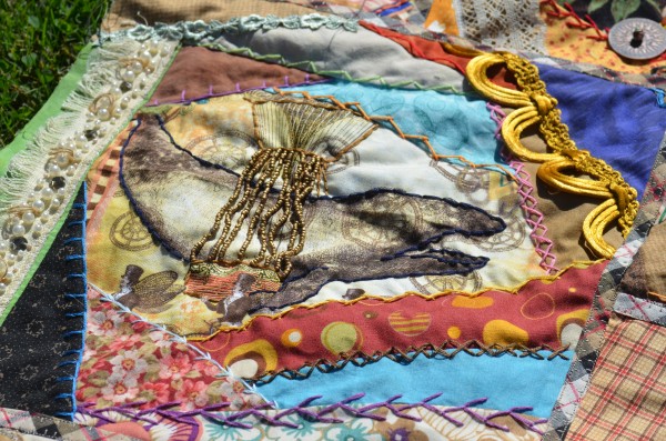 Steampunk Crazy Quilt Closeup