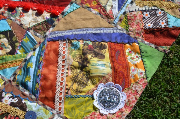 Steampunk Crazy Quilt Closeup