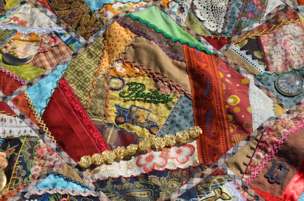 Steampunk Crazy Quilt Closeup