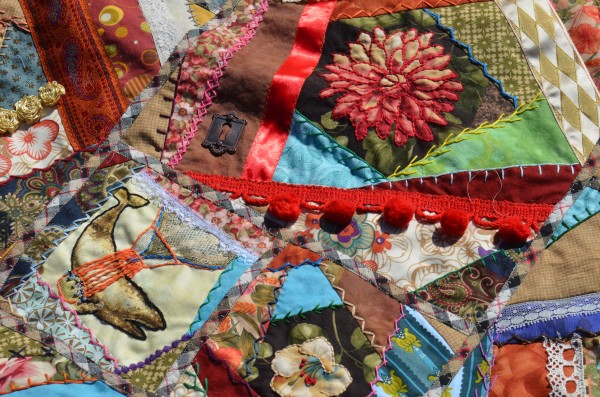 Steampunk Crazy Quilt Closeup