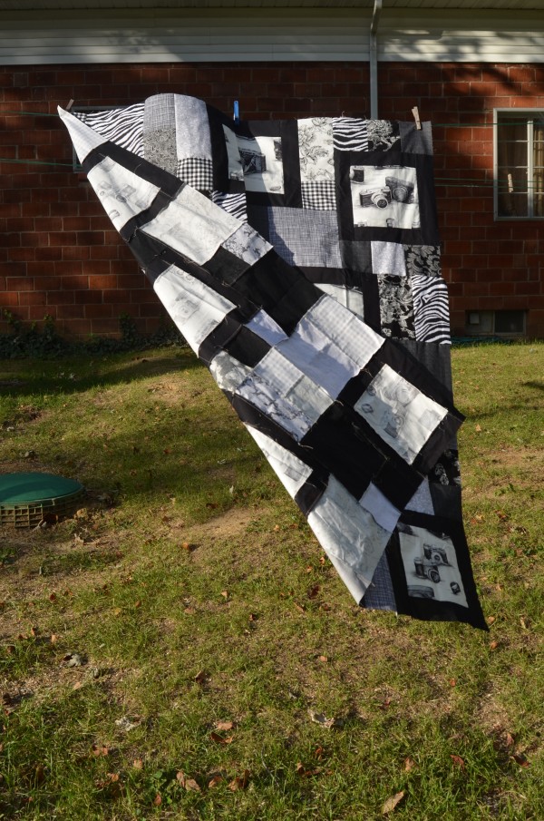 double exposure quilt top