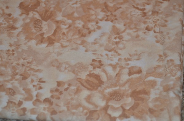 tan tonal floral print fabric