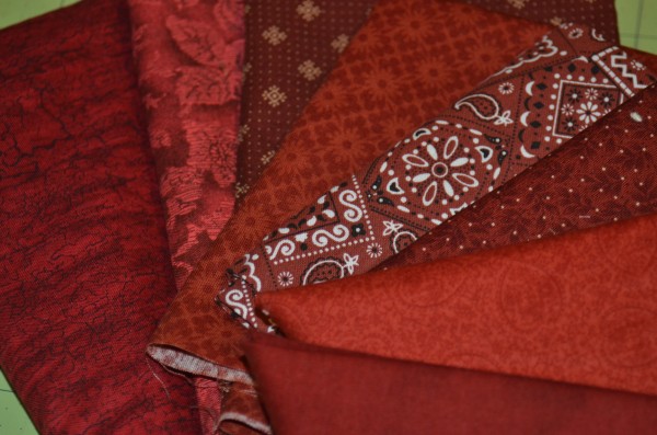 red fabrics