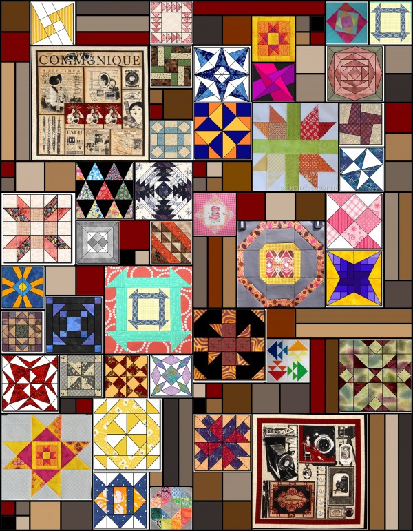 dyo quilt layout with blocks