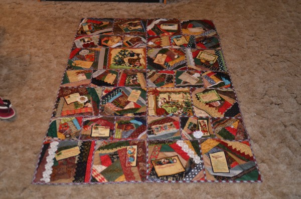 Christmas crazy quilt