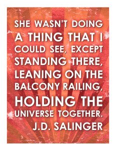 Free J.D. Salinger print in corals