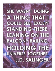 Free J.D. Salinger print in purple