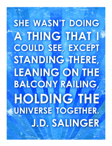 Free J.D. Salinger print in sapphire