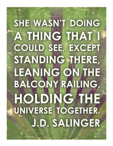 Free J.D. Salinger print in vintage tones
