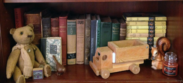 old books shelf