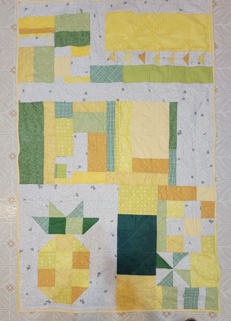 pineapple quilt backing
