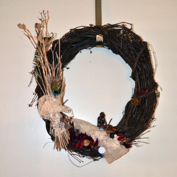 raku monk wreath