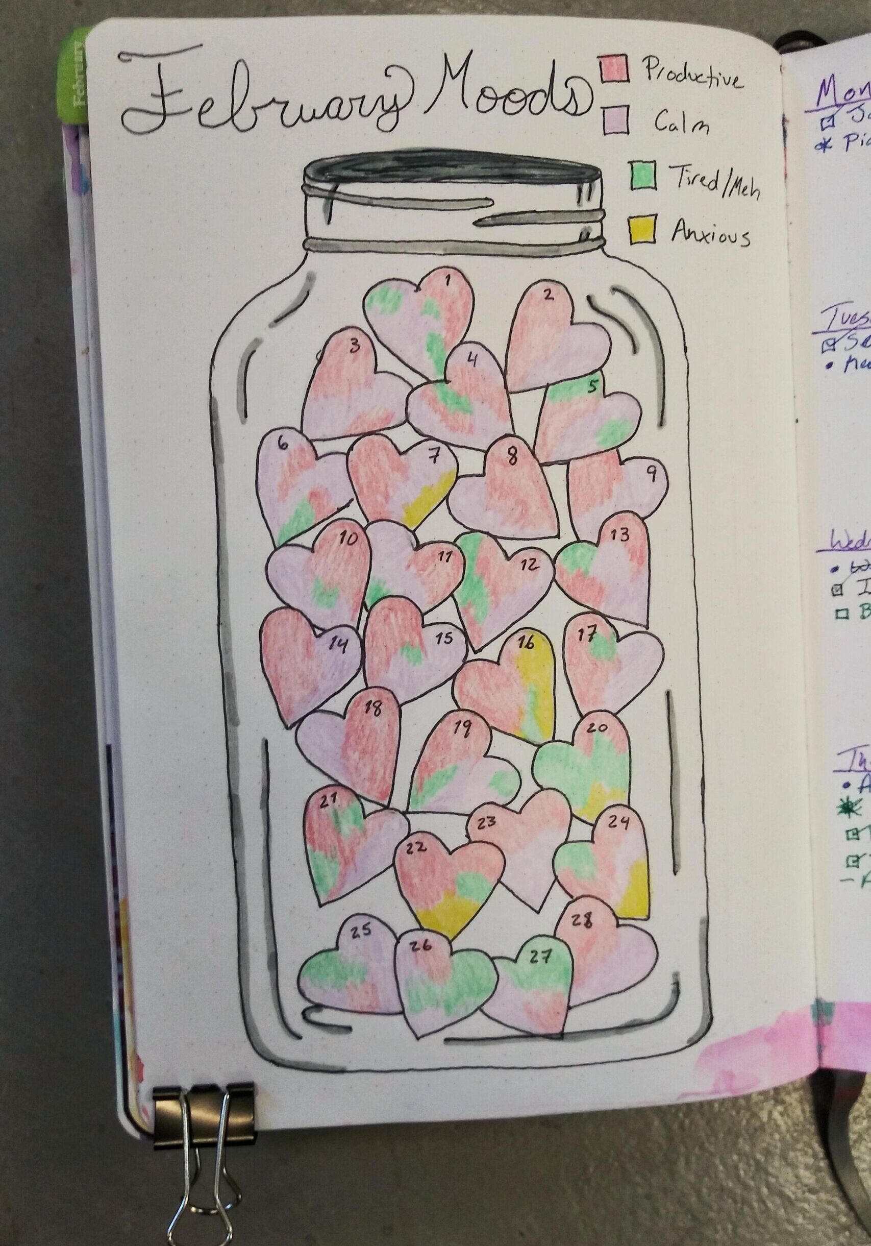 February mood tracker